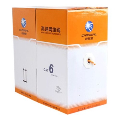 秋叶原YD7724六类双屏橙色网线